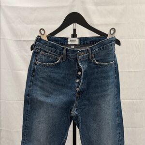 Agolde High Rise Dark Blue Jeans